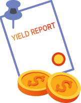 Illustration d'une année météorologique typique et yield report